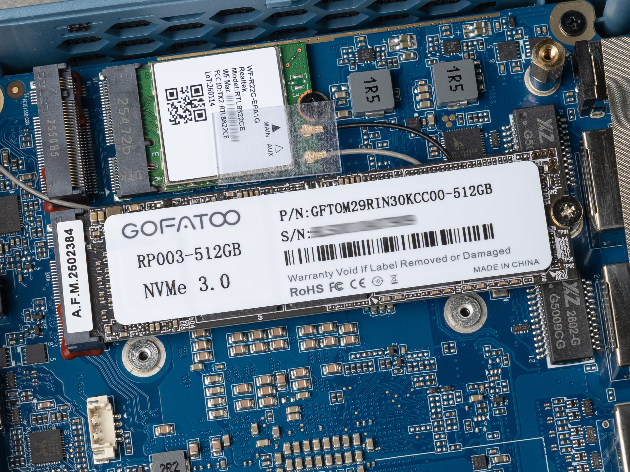 BOSGAME E5搭載のGOFATOO NVMe SSD